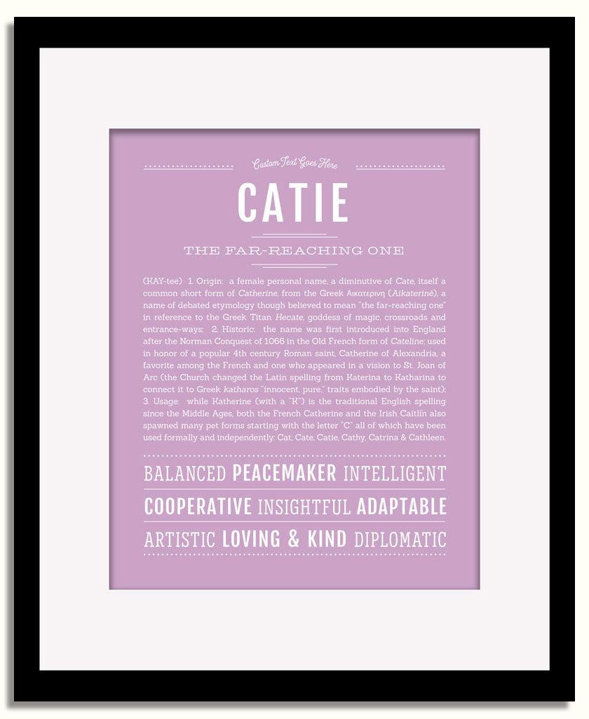 Frame Options | Lilac | Black Frame, Matted