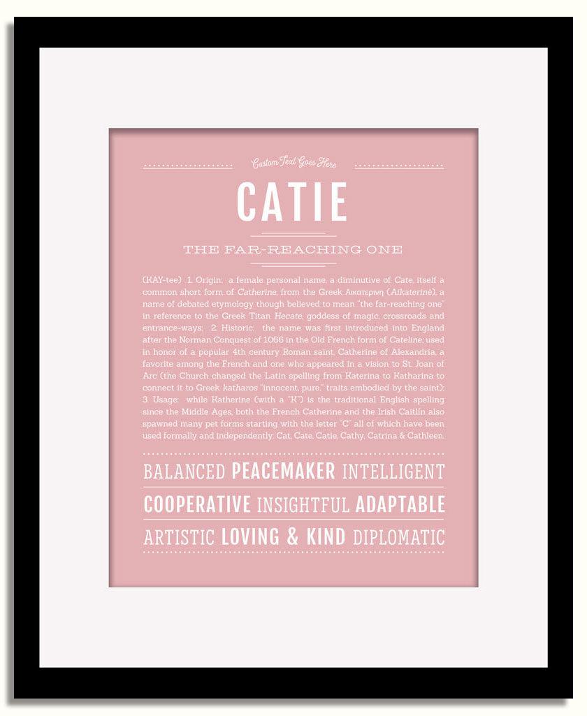 Frame Options | Dusty Rose | Black Frame, Matted