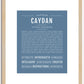 Caydan (female) | Name Art Print