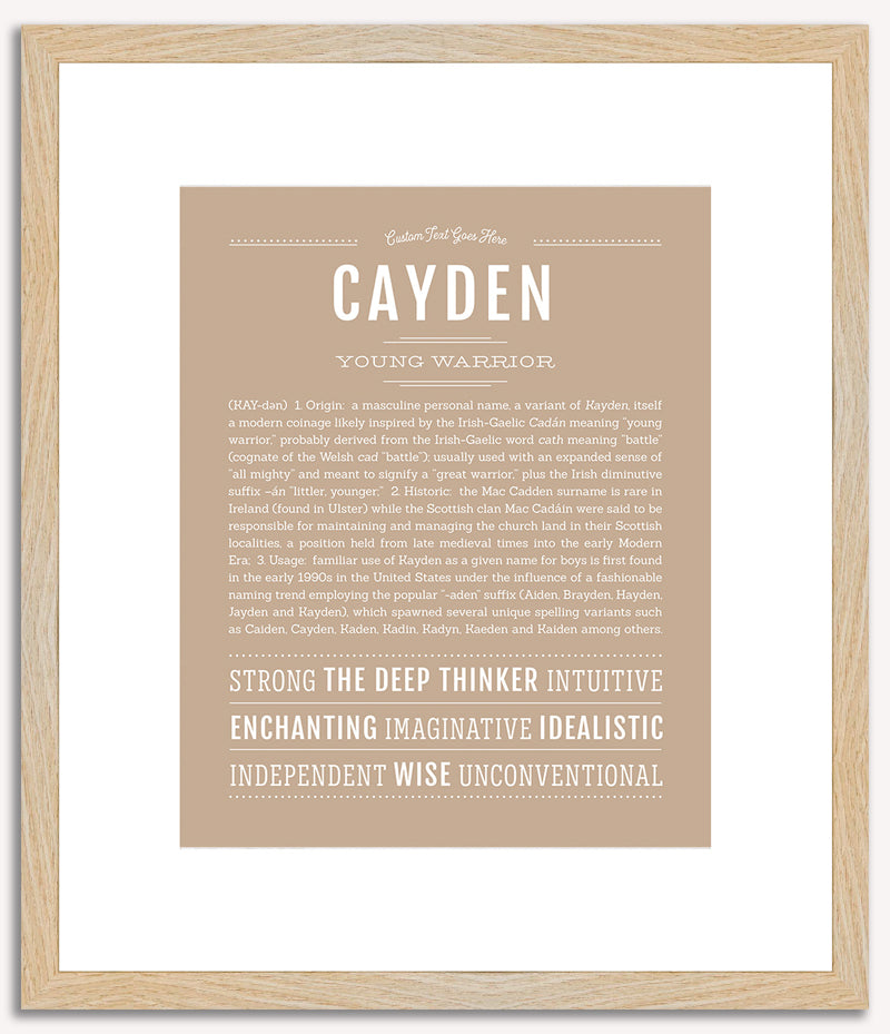 Cayden | Name Art Print