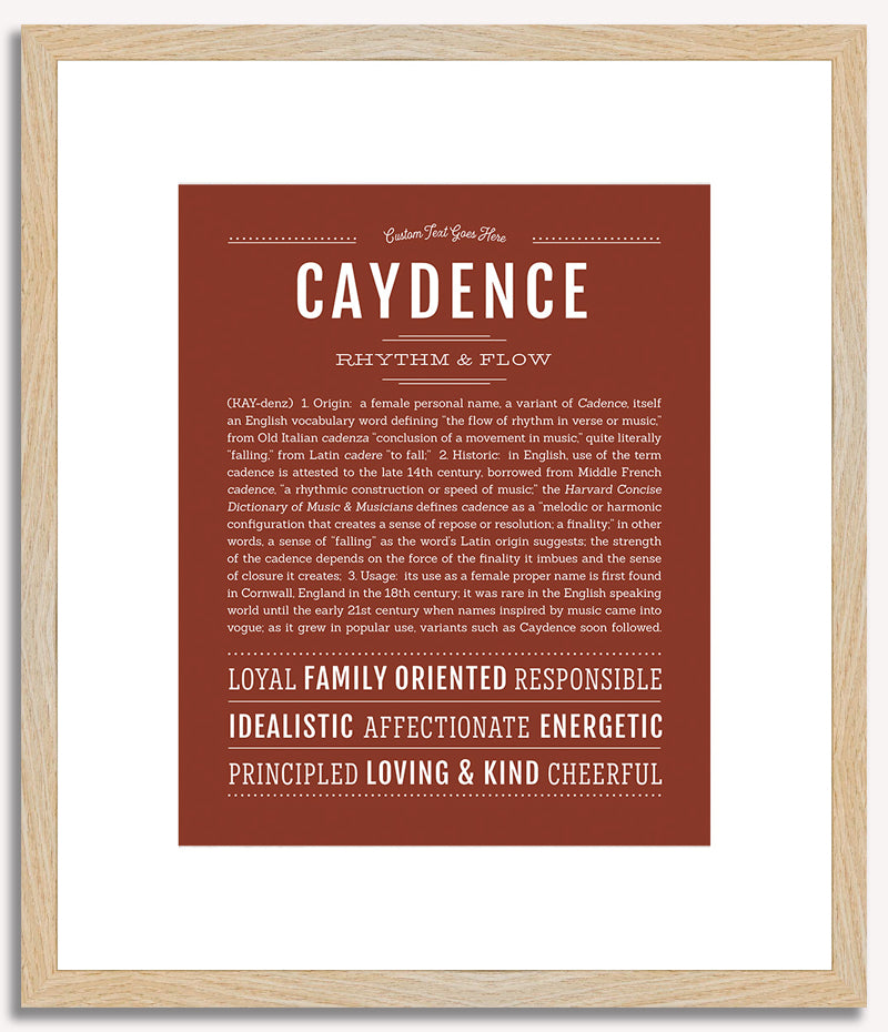 Caydence | Name Art Print