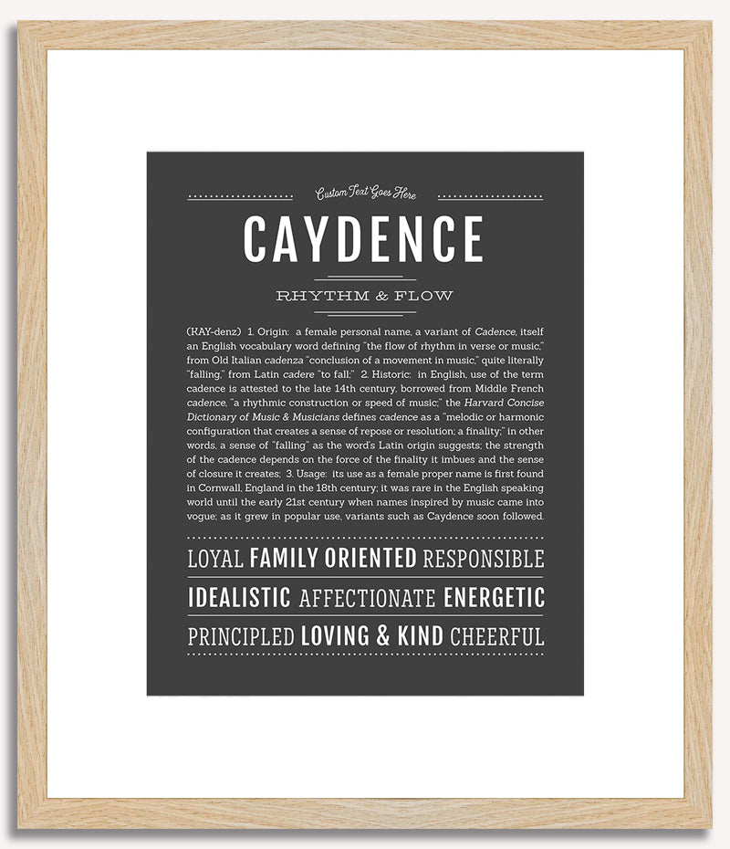 Caydence | Name Art Print