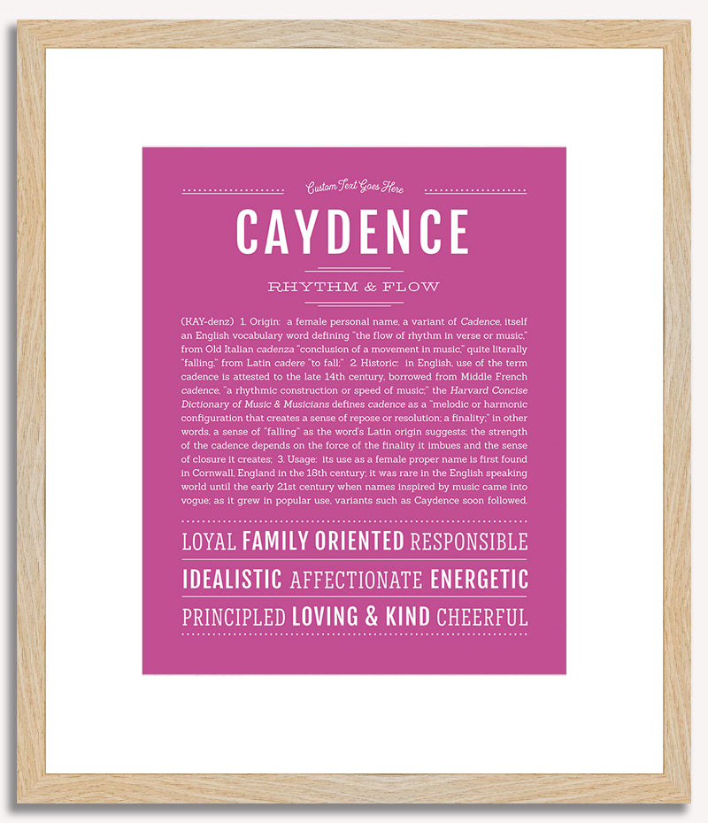 Caydence | Name Art Print