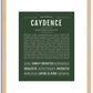 Caydence | Name Art Print