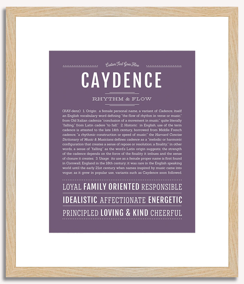 Caydence | Name Art Print