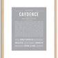 Caydence | Name Art Print