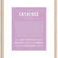 Caydence | Name Art Print