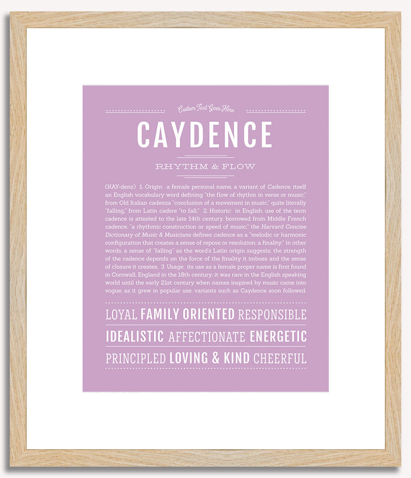 Caydence | Name Art Print