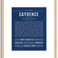 Caydence | Name Art Print