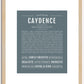 Caydence | Name Art Print