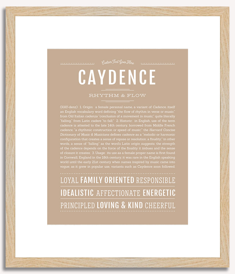 Caydence | Name Art Print