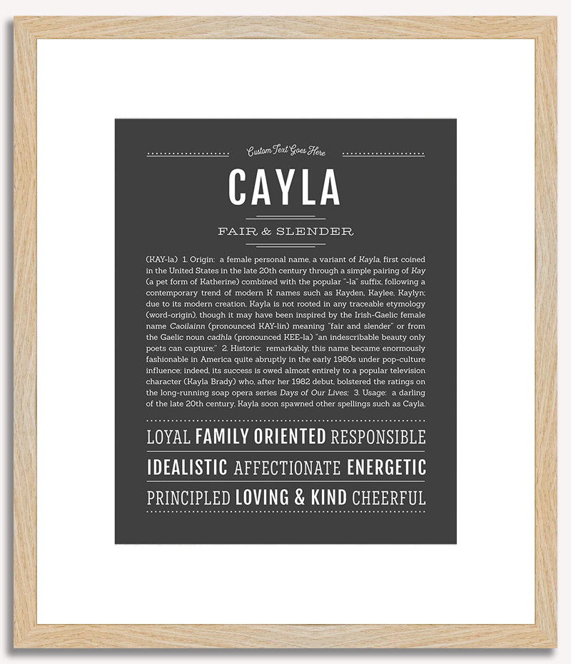 Cayla | Name Art Print