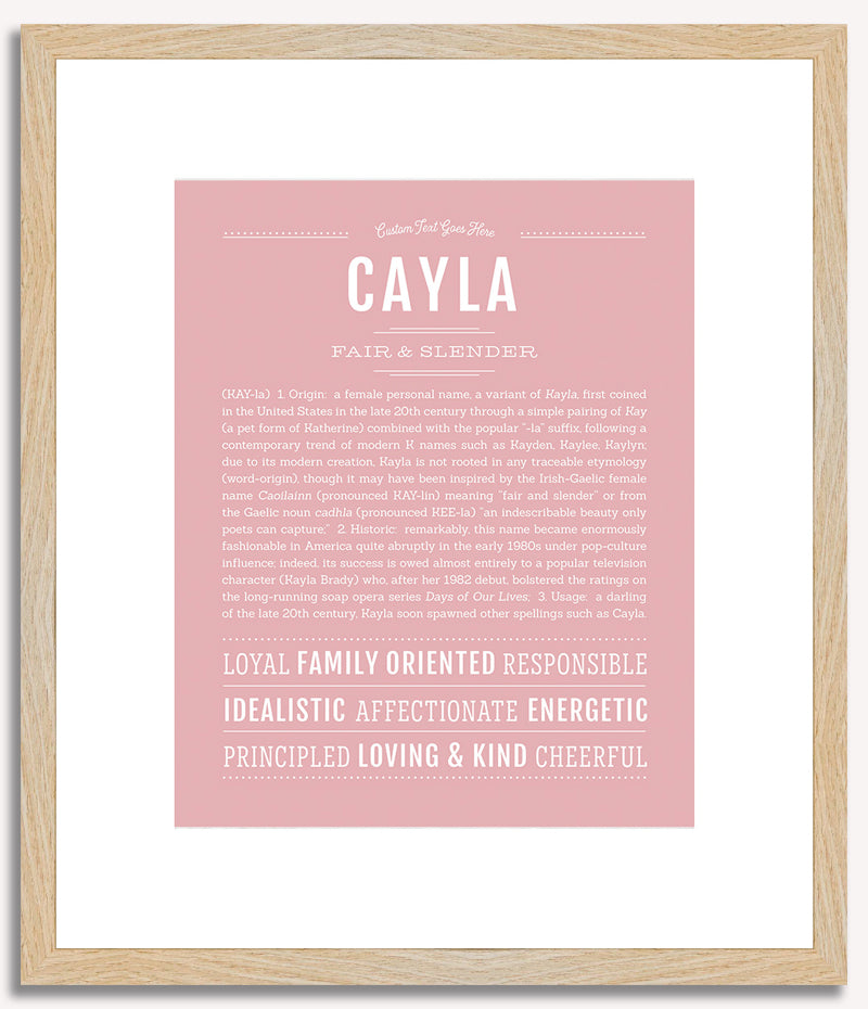 Cayla | Name Art Print