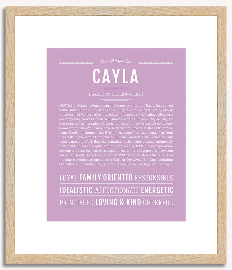 Cayla | Name Art Print