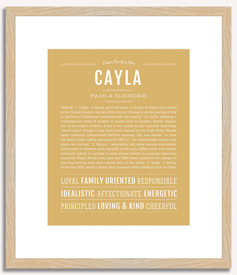 Cayla | Name Art Print