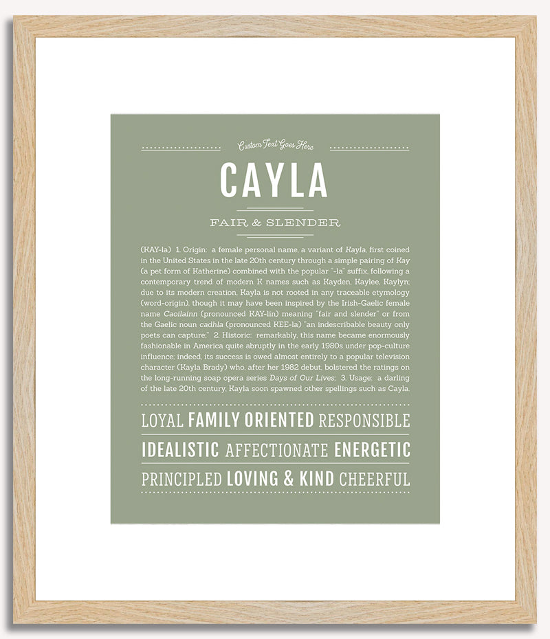 Cayla | Name Art Print