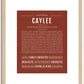 Caylee | Name Art Print