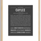 Caylee | Name Art Print