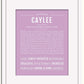 Frame Options | Lilac | White Frame, Matted