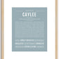 Caylee | Name Art Print