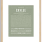 Caylee | Name Art Print