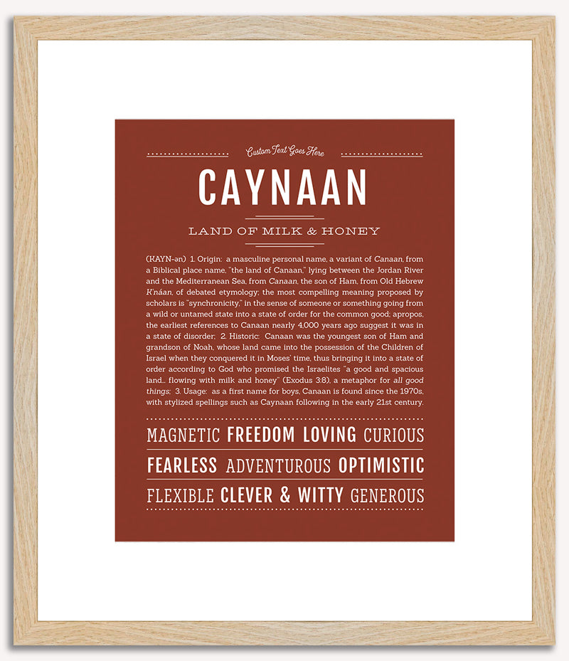 Caynaan | Name Art Print