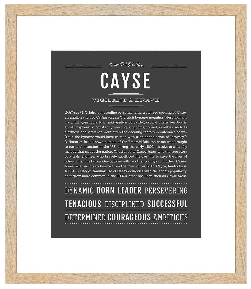 Frame Options | Charcoal Gray | Maple Frame, Matted