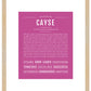 Frame Options | Dark Pink | Maple Frame, Matted