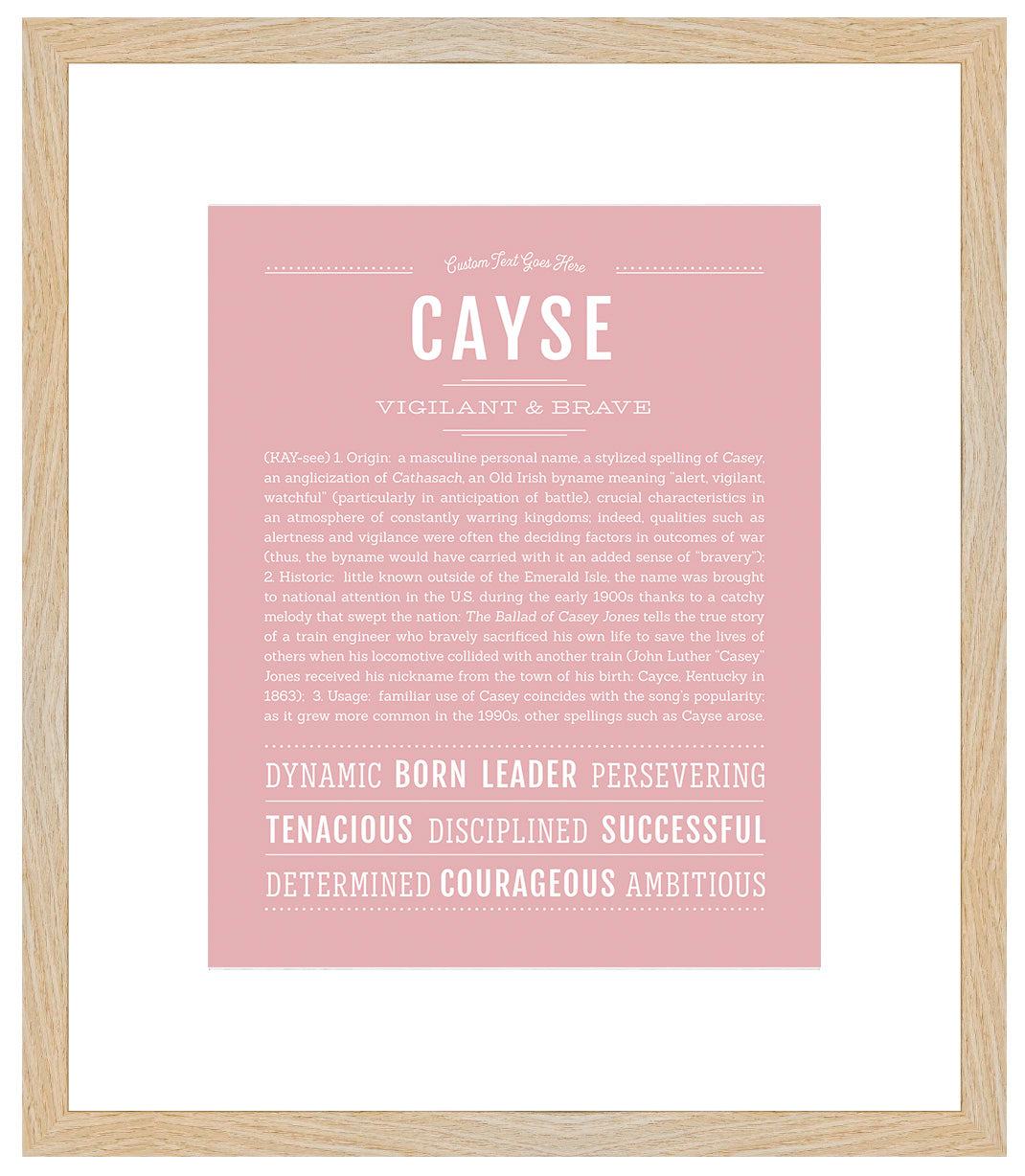 Frame Options | Dusty Rose | Maple Frame, Matted