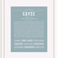 Frame Options | Powder Blue | White Frame, Matted