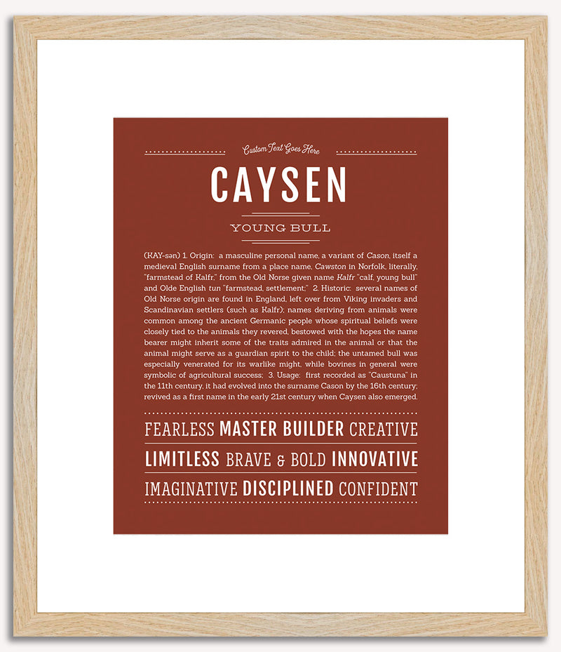 Caysen | Name Art Print