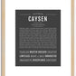 Caysen | Name Art Print