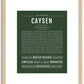 Caysen | Name Art Print