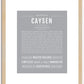 Caysen | Name Art Print