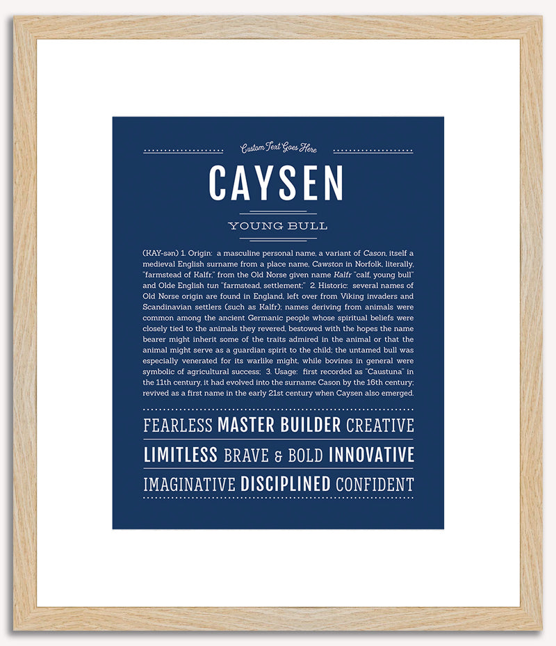 Caysen | Name Art Print