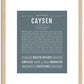 Caysen | Name Art Print