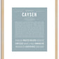 Caysen | Name Art Print