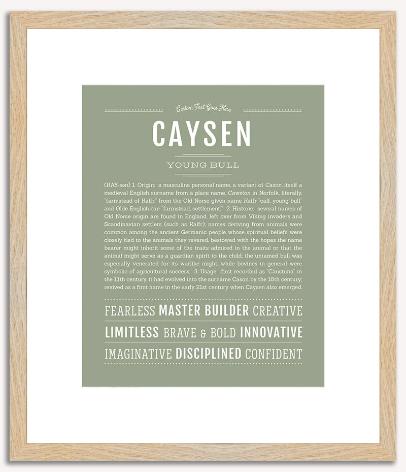 Caysen | Name Art Print