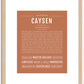 Caysen | Name Art Print