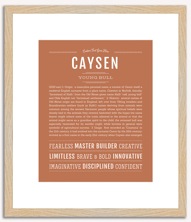 Caysen | Name Art Print