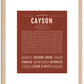 Cayson | Name Art Print