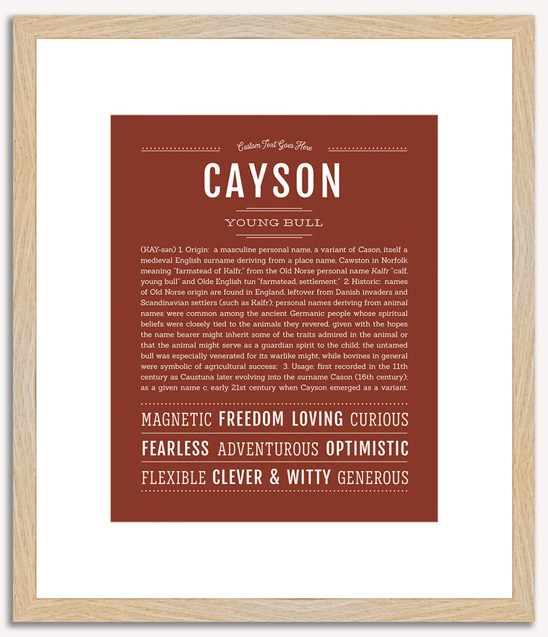 Cayson | Name Art Print