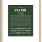 Cayson | Name Art Print