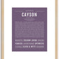 Cayson | Name Art Print