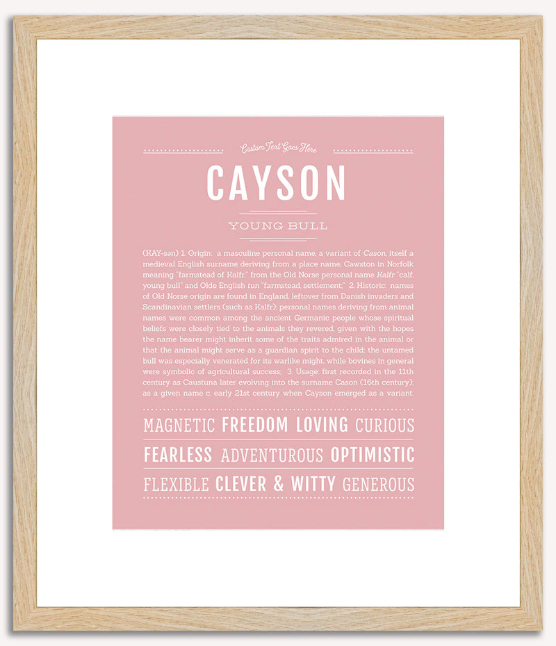 Cayson | Name Art Print