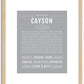 Cayson | Name Art Print