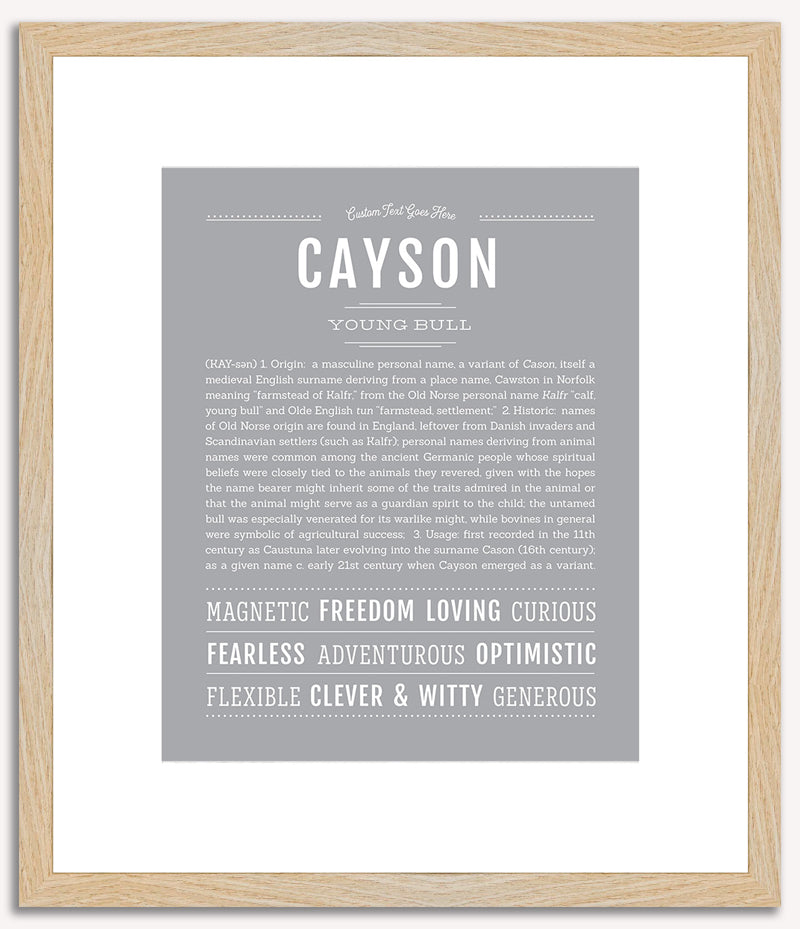 Cayson | Name Art Print