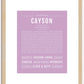 Cayson | Name Art Print