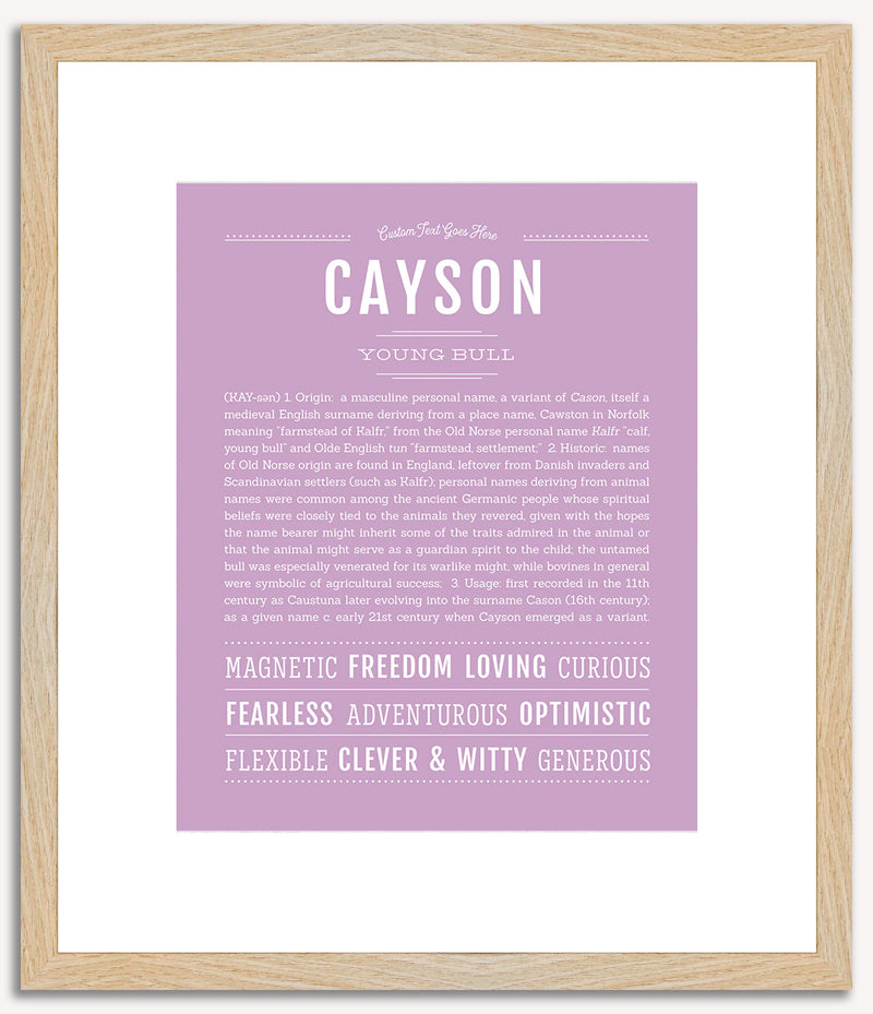 Cayson | Name Art Print