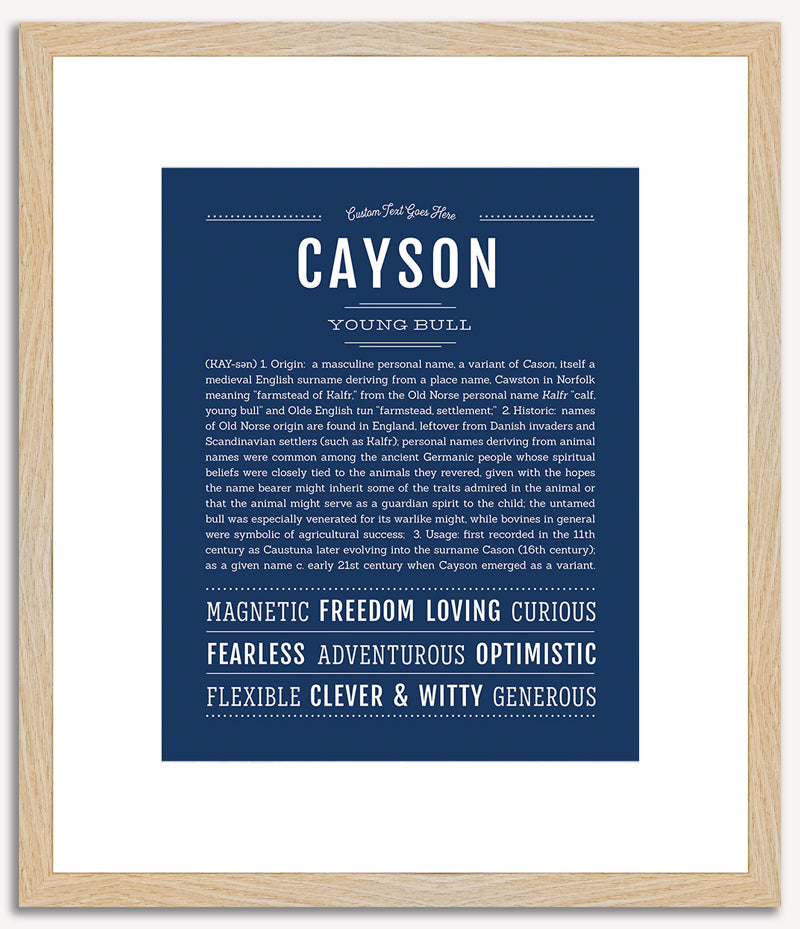 Cayson | Name Art Print